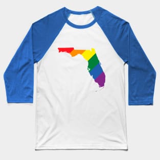 Florida state LGBT Pride Baseball T-Shirt